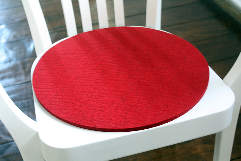 Armlehnstuhl Sitzauflage Rot